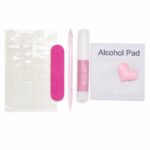 accessories-sticky-tabs-nail-glue-cuticle-pusher-nail-file-alcohol-wipe