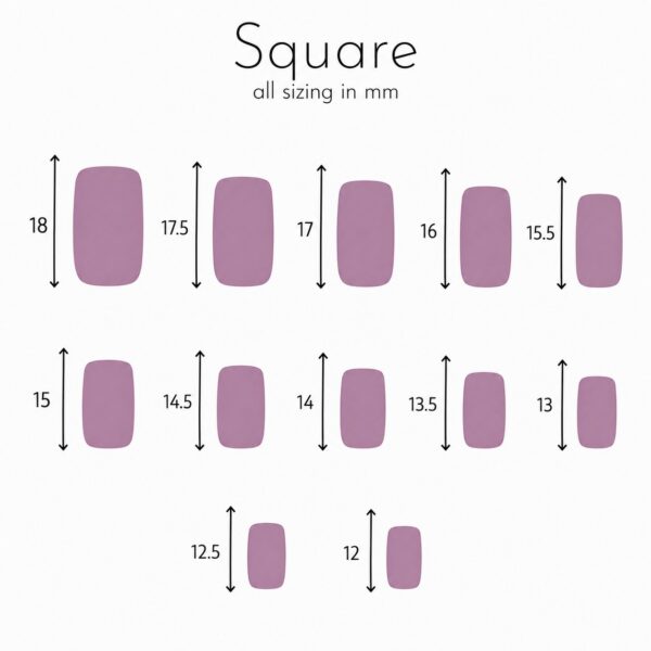 short-square-size-chart