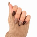 brown-nude-medium-square-press-on-nails-on-hand