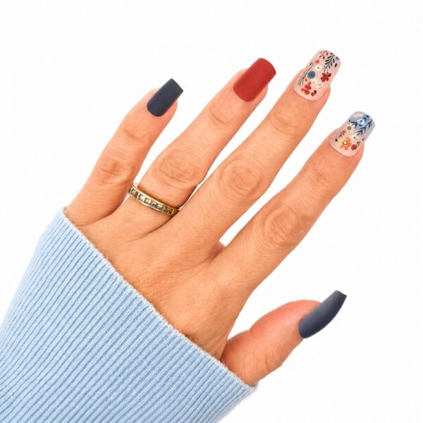 matte-colorful-floral-square-medium-press-on-nails