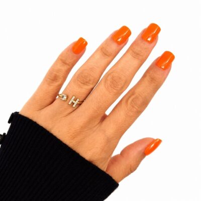 neon-orange-short-square-press-on-nails