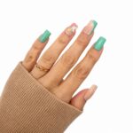 pastel-mint-floral-medium-square-press-on-nails