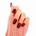 cherry-temptation-press-on-nails-on-hand