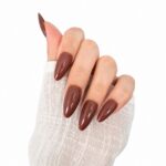 mocha-couture-press-on-nails-on-hand